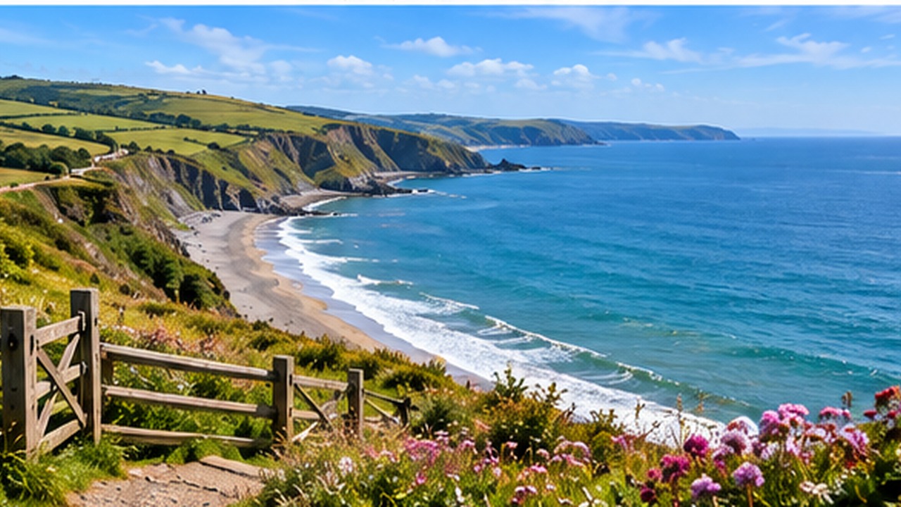 Cardigan Bay coastline near Aberystwyth