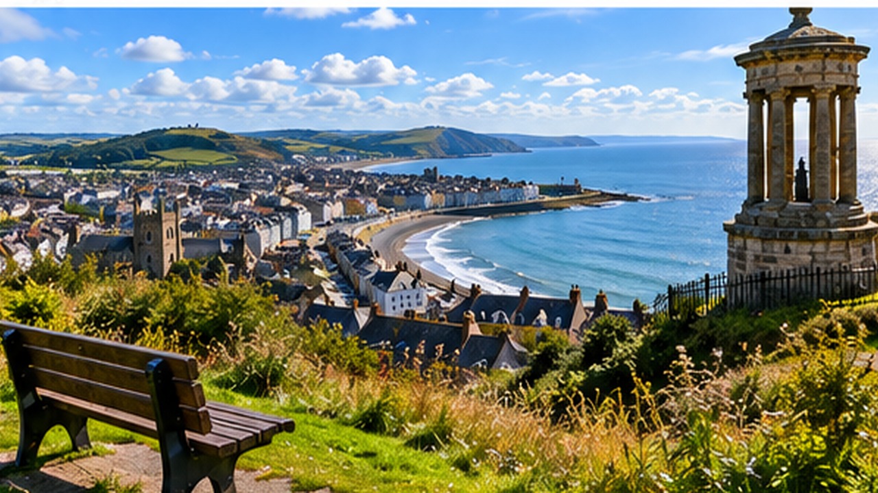 View over Aberystwyth from Constitution Hill