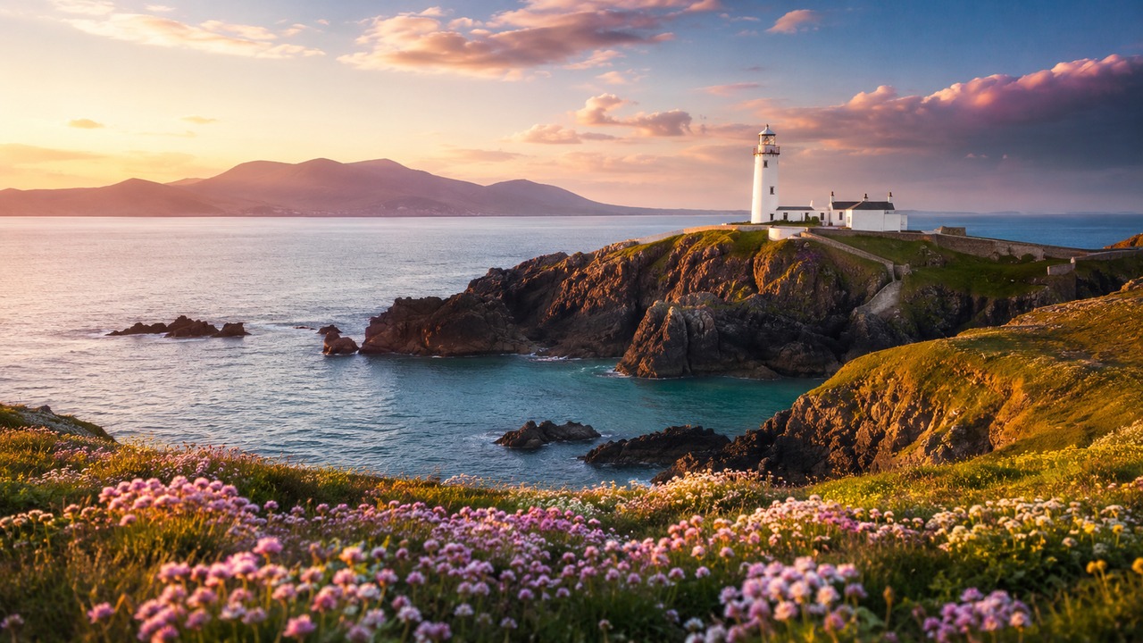 Anglesey coastline and beaches in North Wales