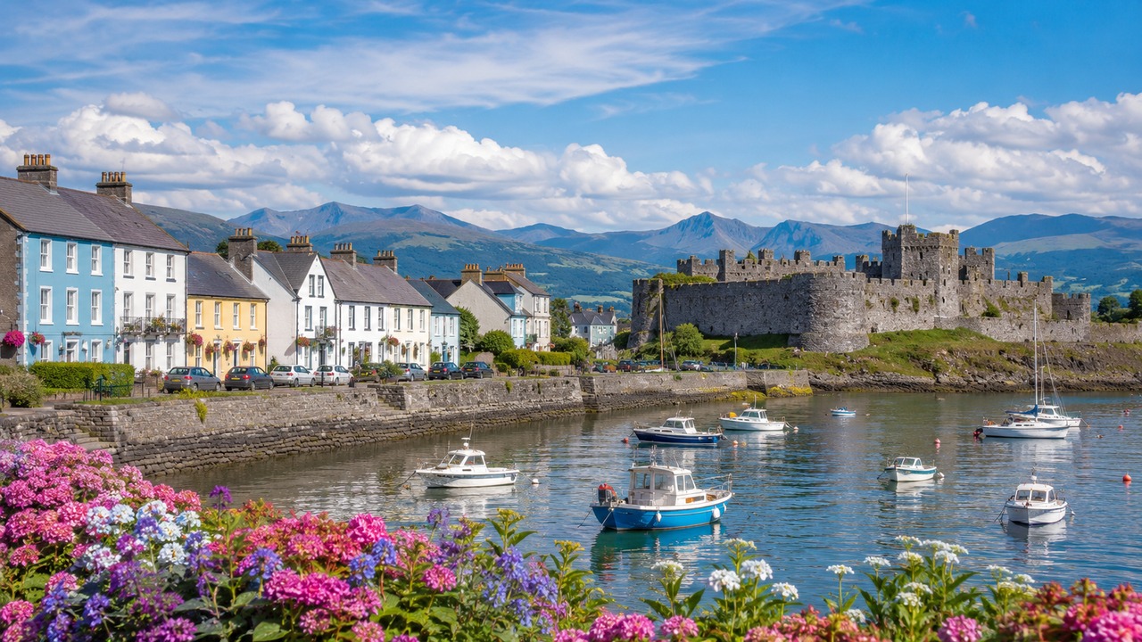 Beaumaris waterfront on Anglesey