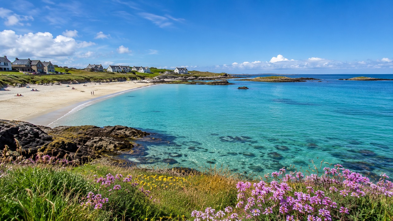 Trearddur Bay beach on Anglesey