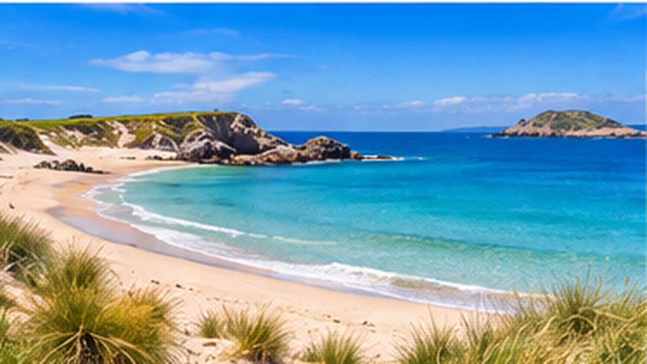 Cardigan Bay coast in West Wales