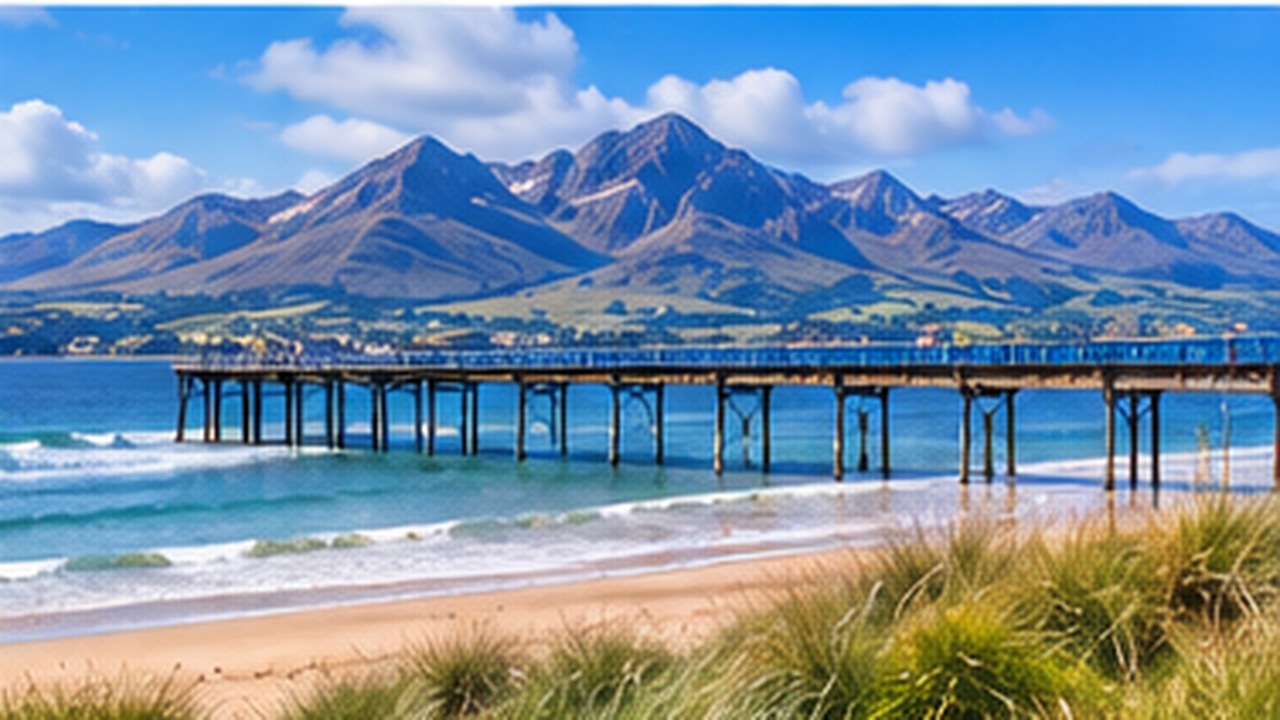 North Wales coast and mountains