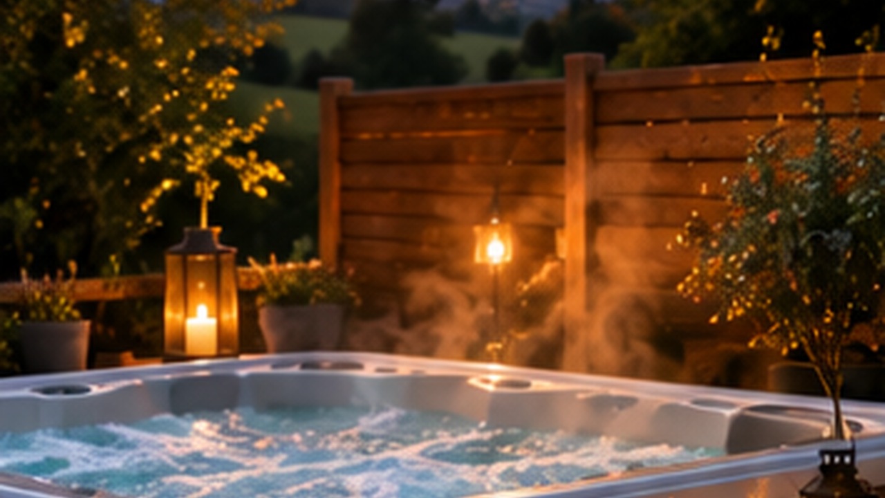 Romantic hot tub break for couples in Wales