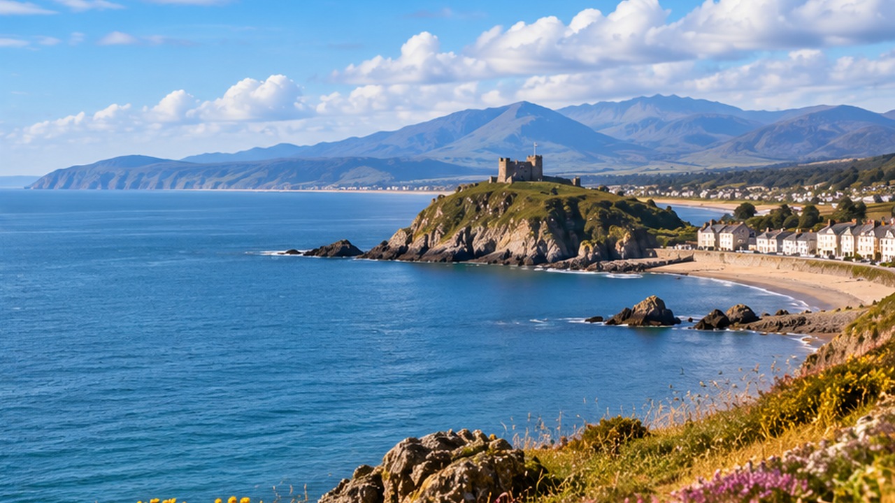 Criccieth coast and Llŷn Peninsula
