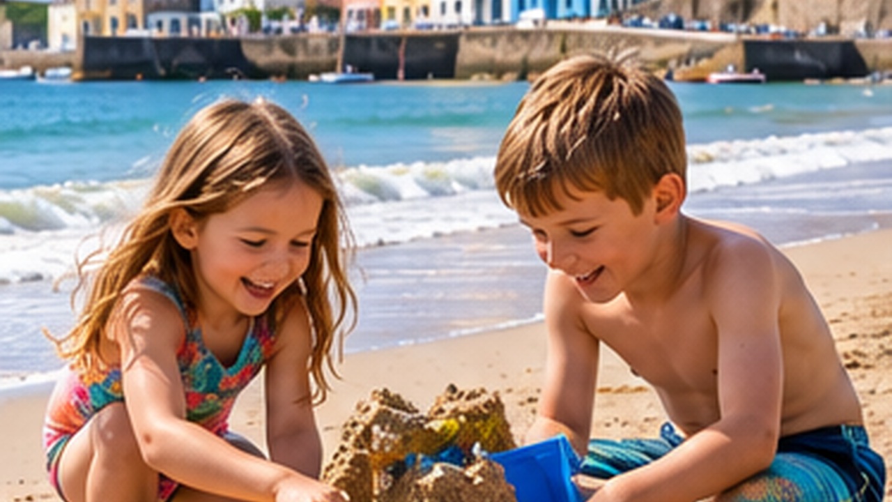 Family beach holiday in Wales