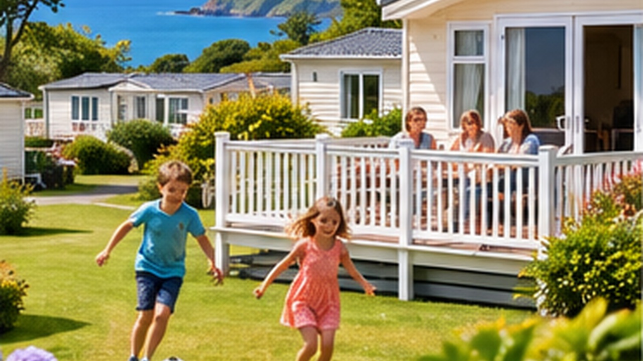 Family static caravan holiday in Wales