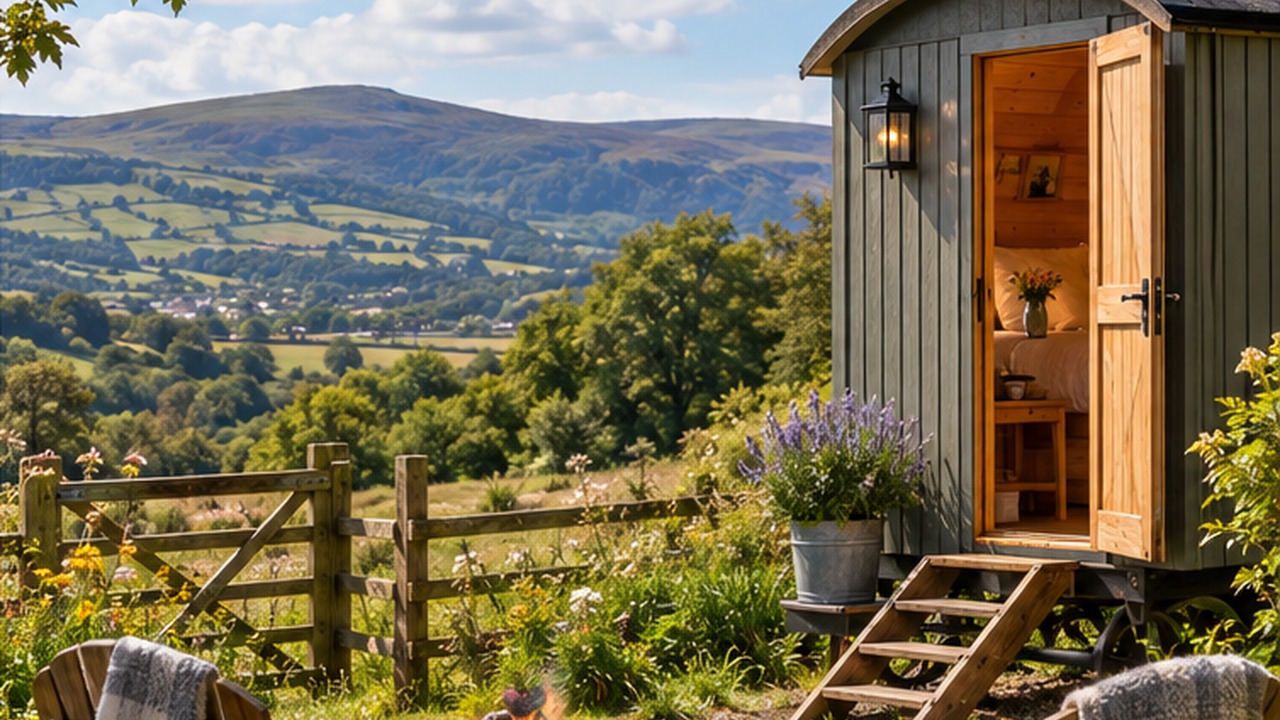 Rural glamping retreat in Wales