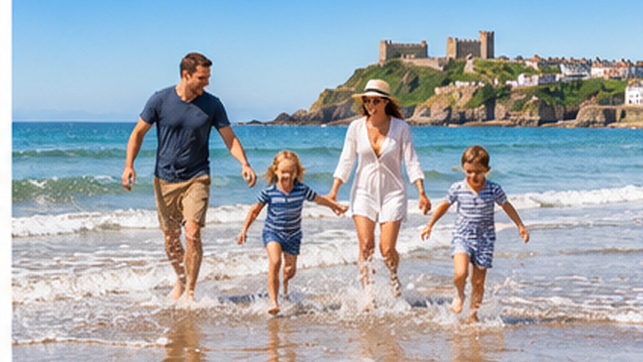 Family beach holiday in Wales