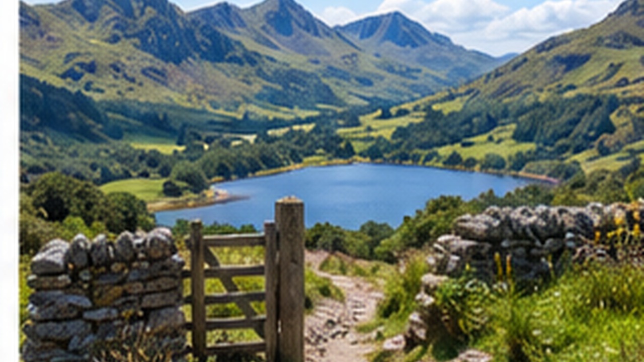 Countryside and mountains in Wales