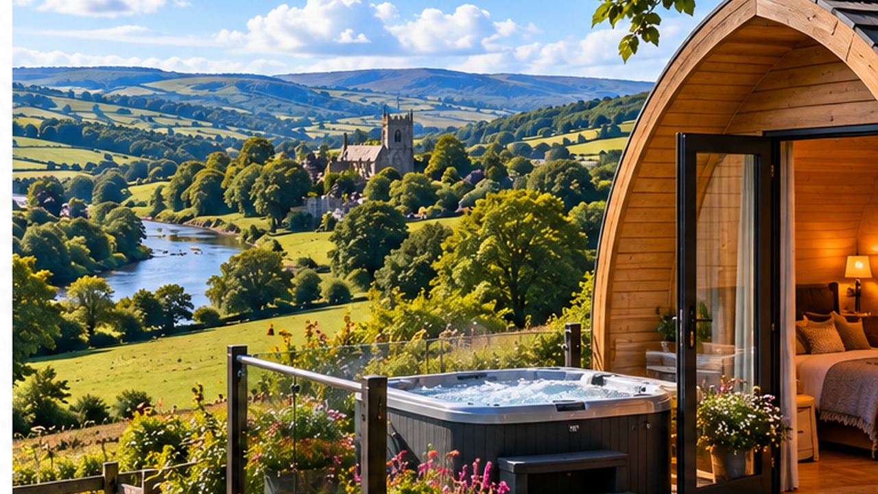 Countryside hot tub break in Carmarthenshire