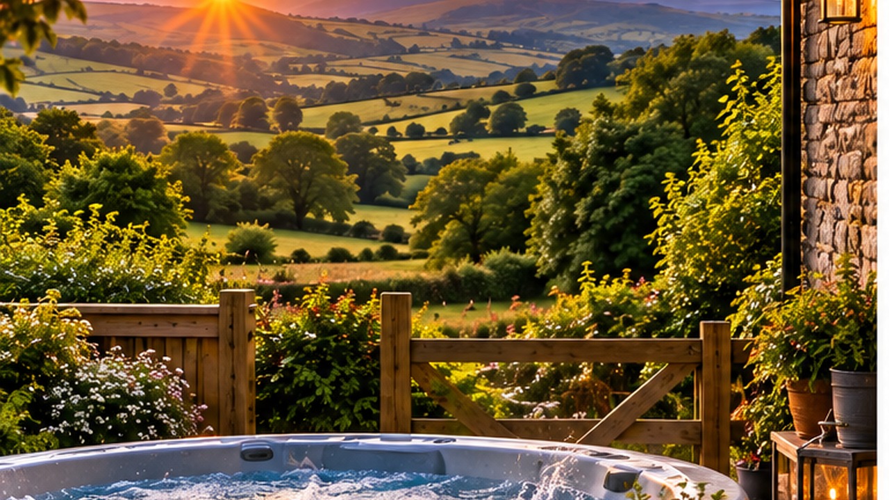 Private hot tub holiday accommodation in Carmarthenshire