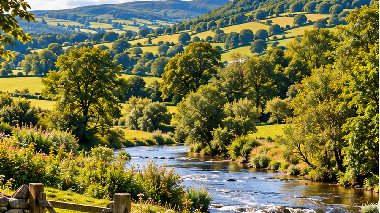 Tywi Valley countryside near Llandeilo