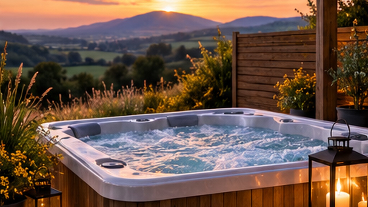 Luxury holiday let with private hot tub in Wales