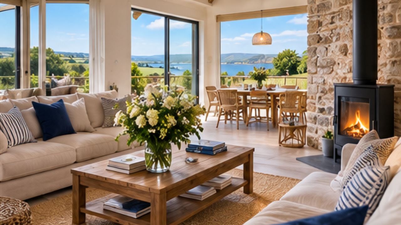 High quality interior of a luxury Welsh holiday property