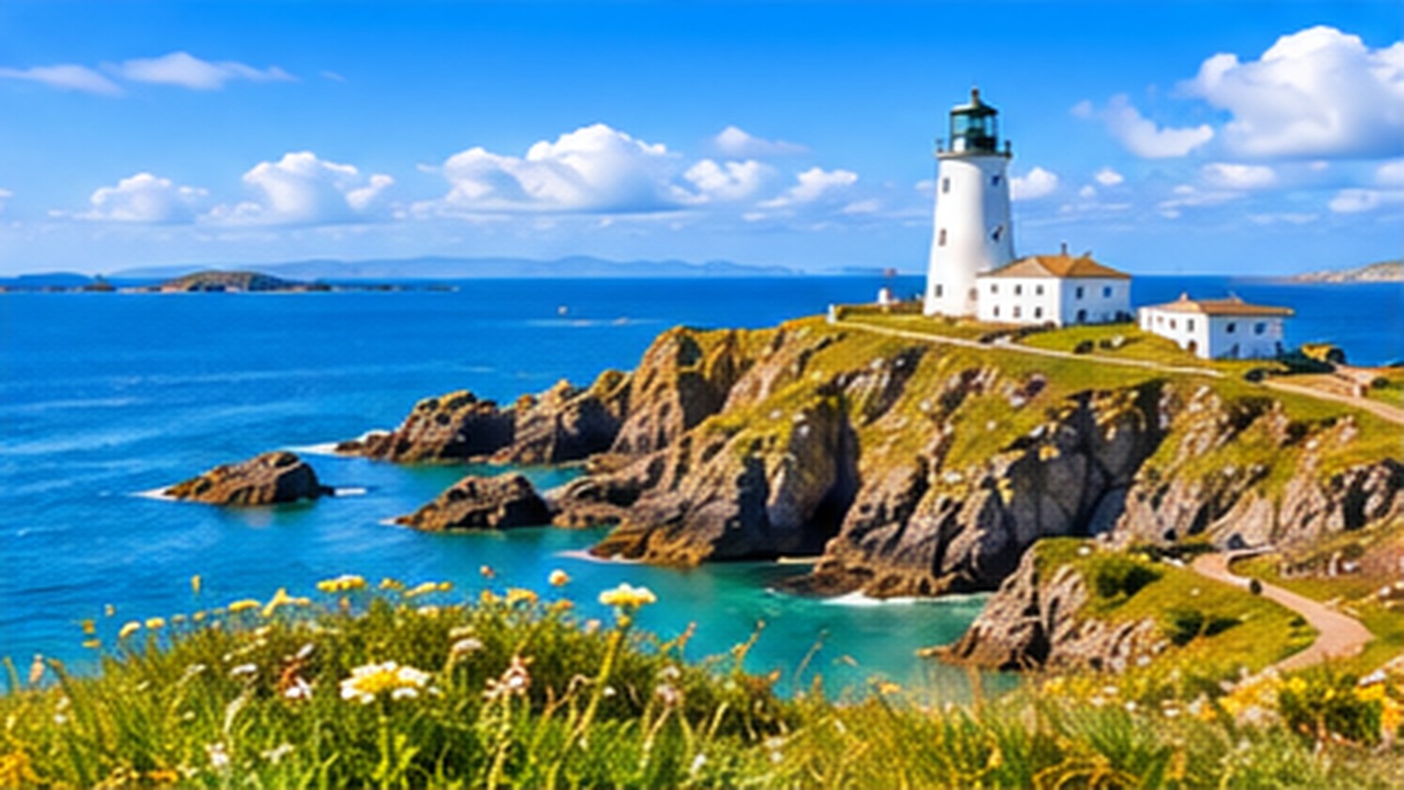 Anglesey coastline in North Wales