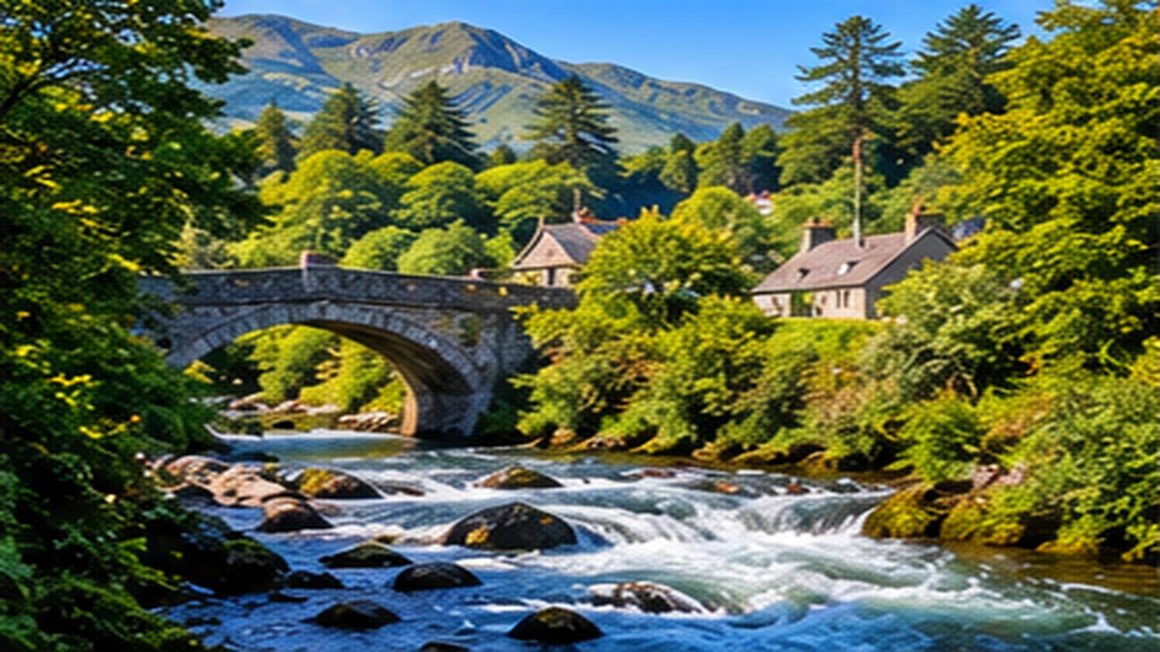 Betws-y-Coed countryside in North Wales