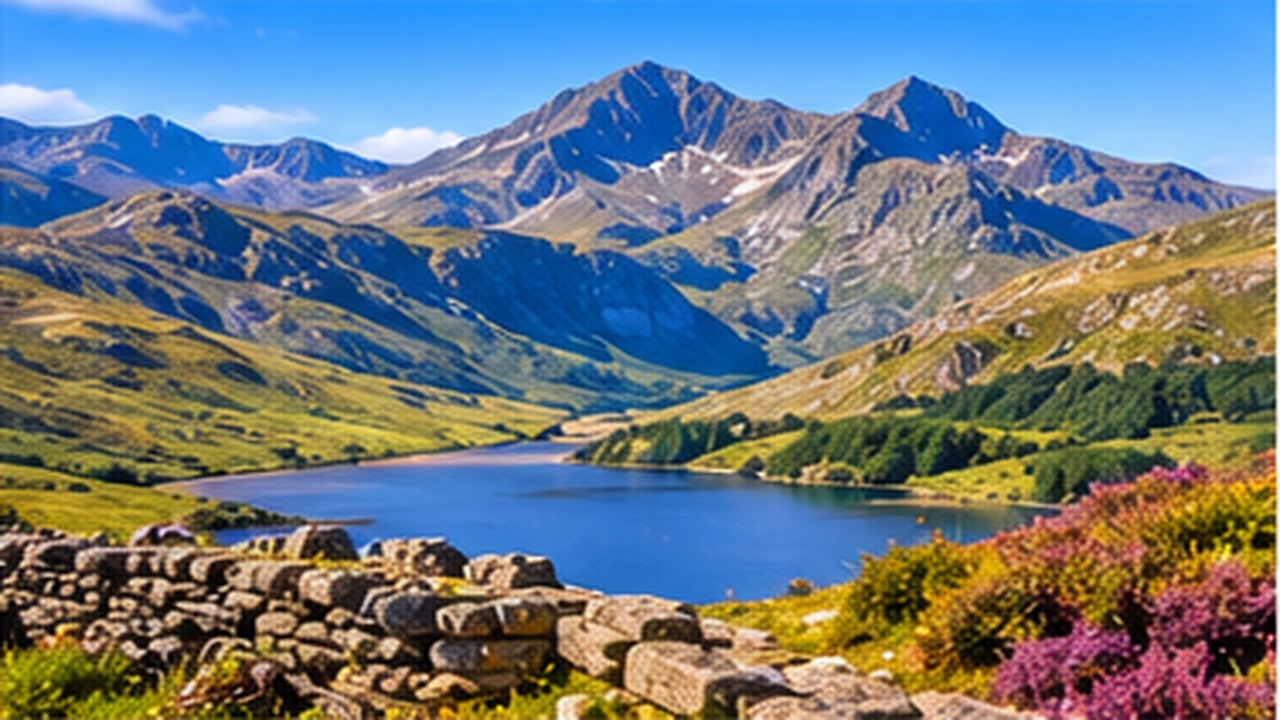 Eryri Snowdonia mountain scenery