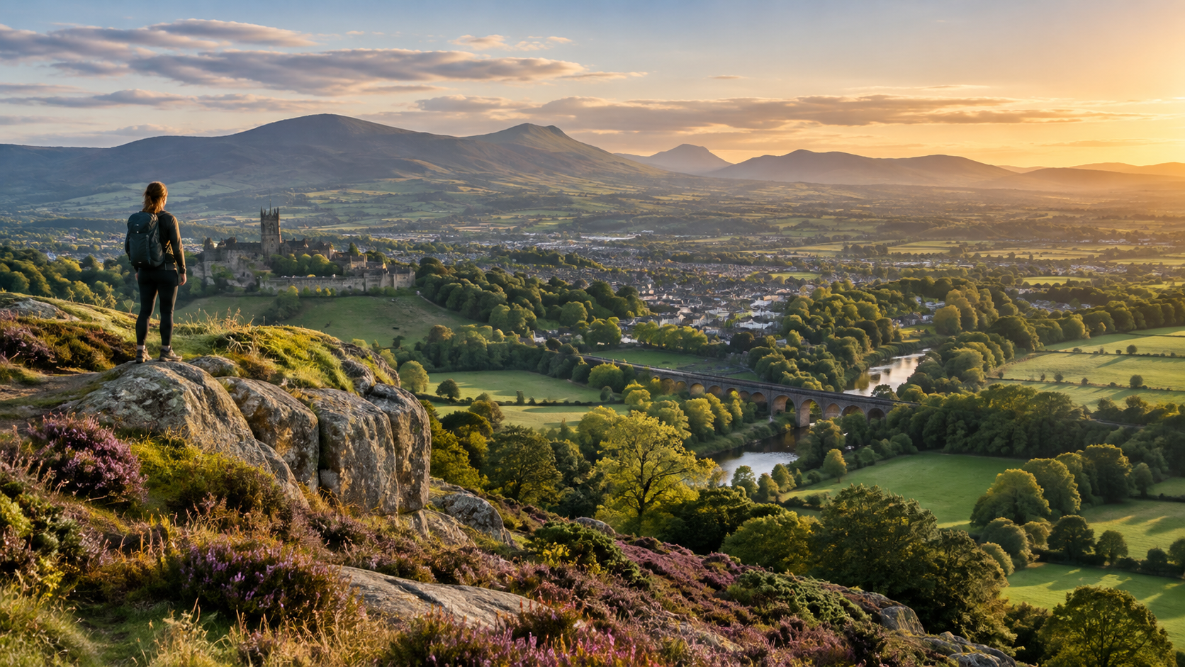 North East Wales landscape near Wrexham