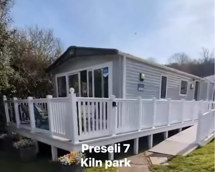 Wraparound decking and access ramp at Preseli Park 7