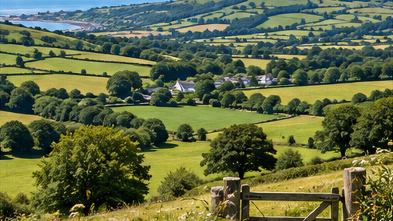 Carmarthenshire countryside in West Wales