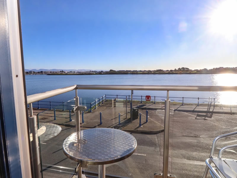 Sea view from Sea Breeze Retreat in Pwllheli on the Llyn Peninsula