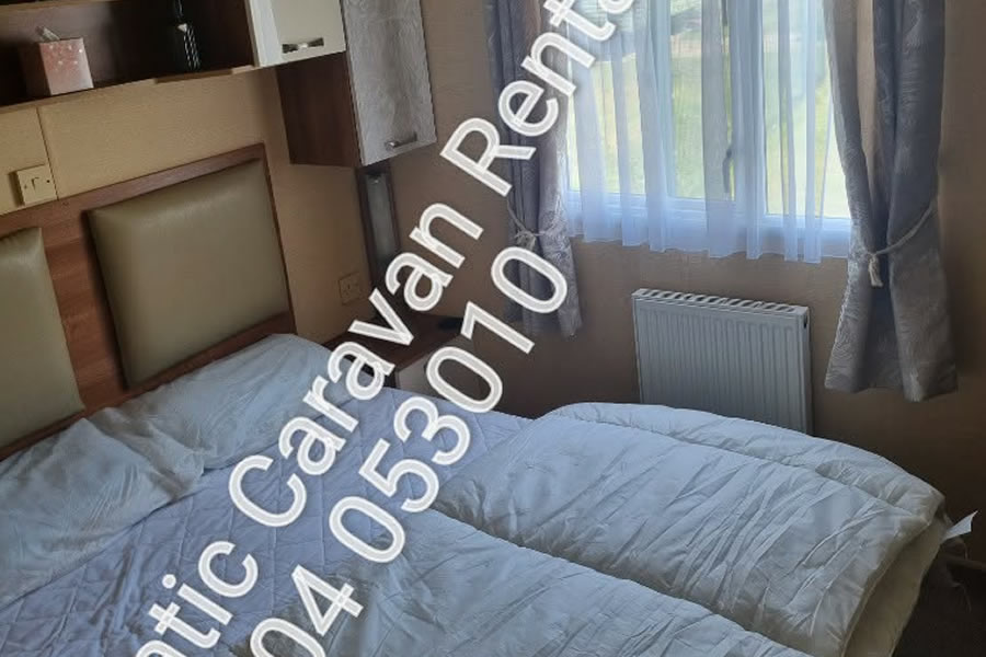 Double bedroom in Static Caravan Rental Towyn