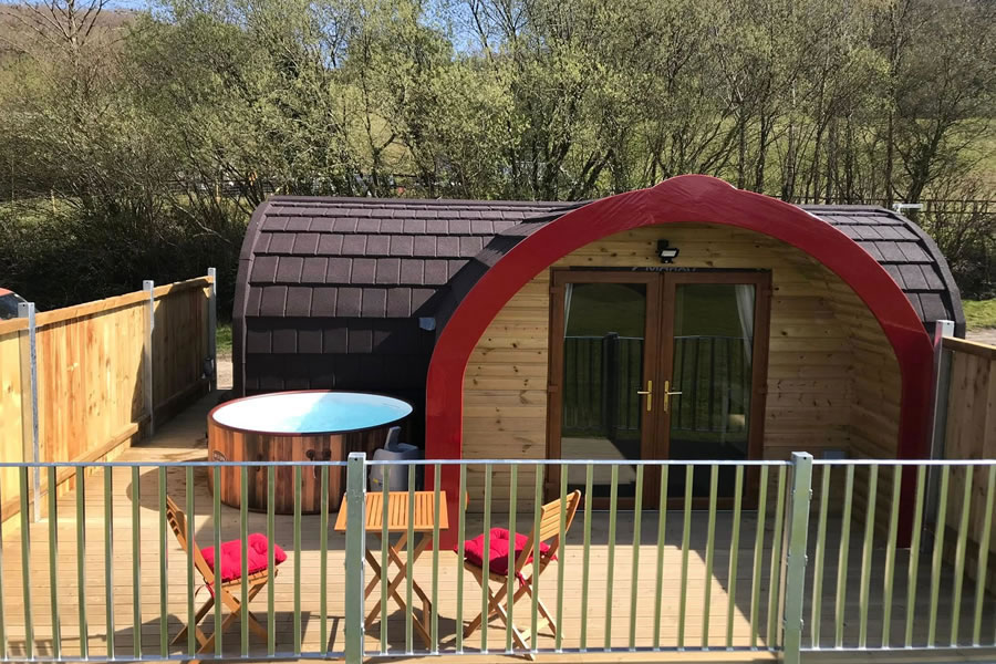 The Cennen luxury glamping pod near Llandeilo