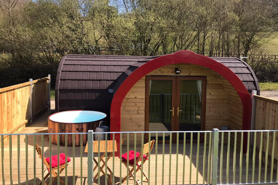 The Cennen luxury glamping pod near Llandeilo