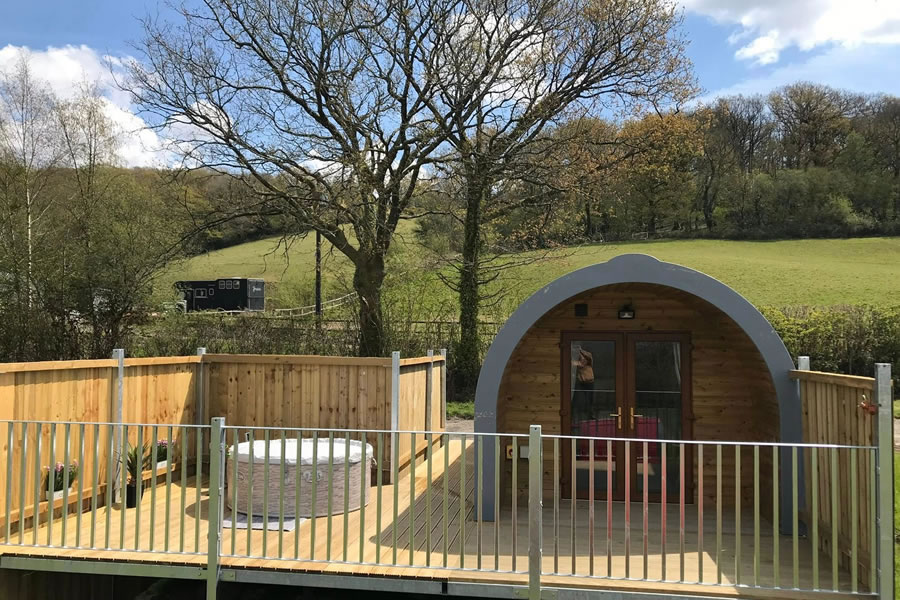 Towy Valley Pod couples glamping retreat near Llandeilo
