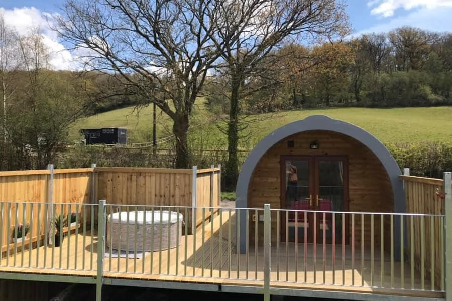 Towy Valley Pod luxury glamping near Llandeilo