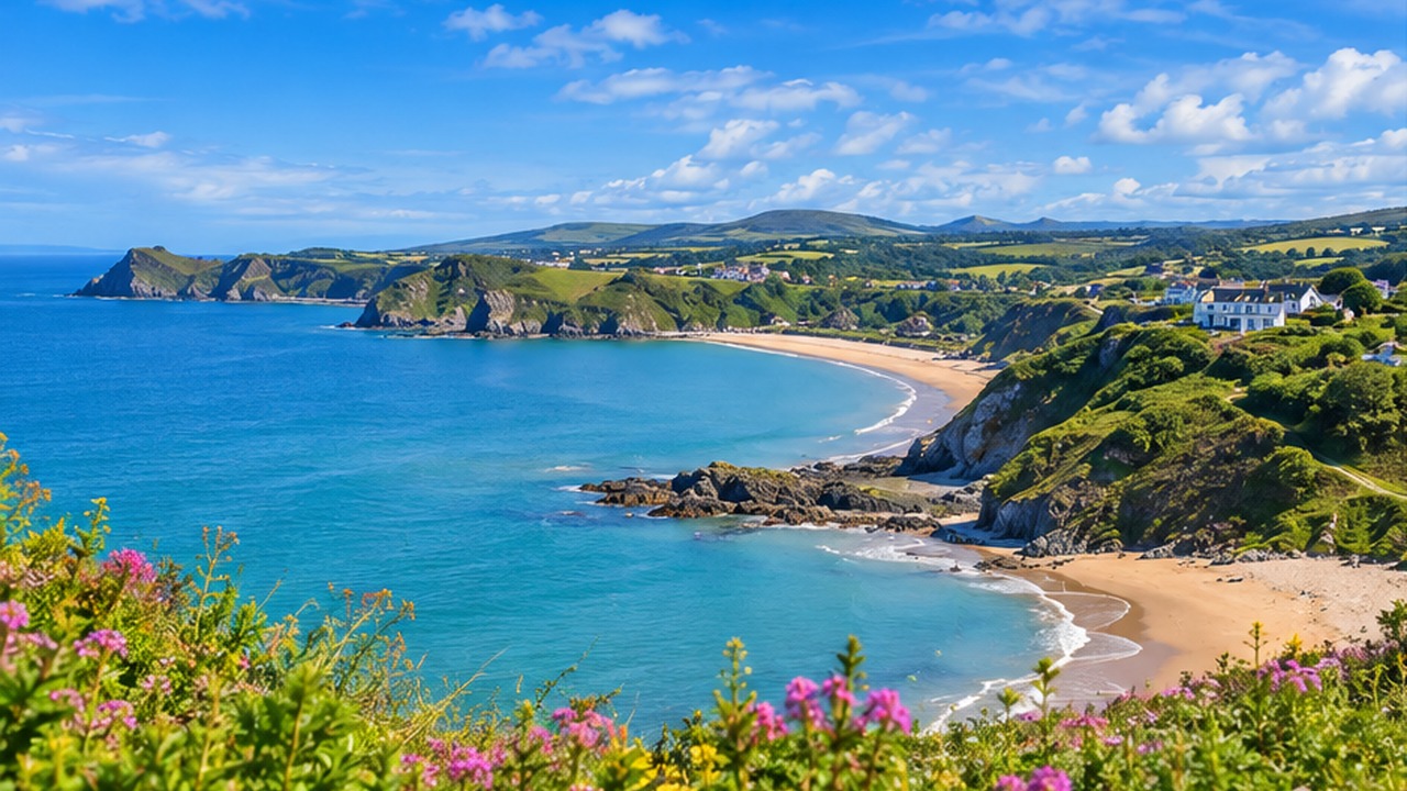 West Wales coastline and countryside