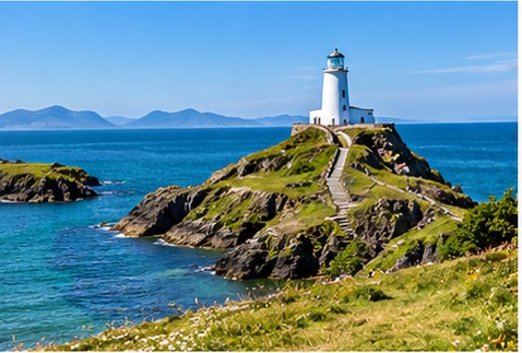 Anglesey coastline and beach