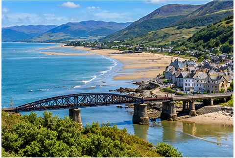 Barmouth coast and beach